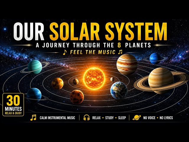Feel The Music 🎶 l Our Solar System 🌌 | Journey Through 8 Planets l Be Relax l Deep Sleep Music l