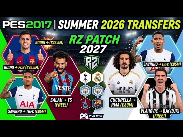 PES 2017 RZ Patch 2027 AIO Installation Tutorial | Latest Transfers & Squad Update