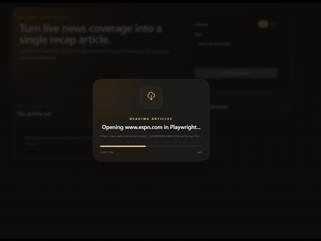 Turn News Overload Into Clear Insights in Seconds - AI Web Recap (Live Demo)