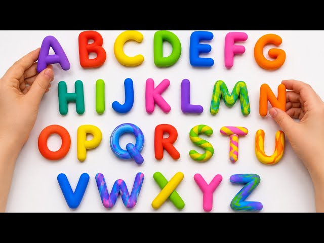 Aprende el abecedario con plastilina A-Z 🅰️🎨 Letras y palabras divertidas para niños