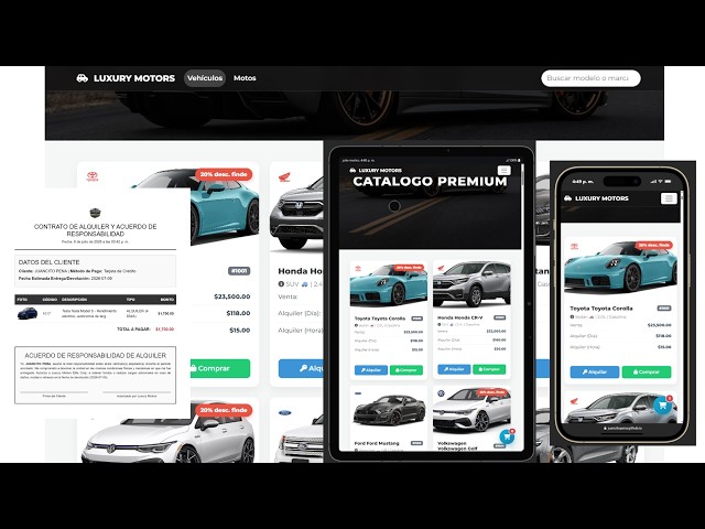 Gemini vs Google AI Studio vs Antigravity CLI: SPA de Autos Premium con HTML, CSS, JS, Bootstrap
