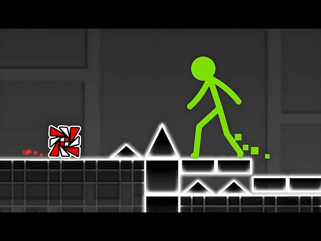 Animation vs. Geometry Dash Level