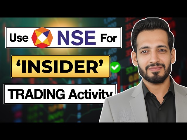 How to Track INSIDER TRADING Activity using NSE Website 📊 | 360 Investing