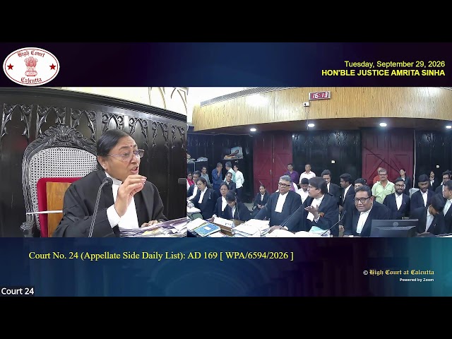 29 September 2026 | Court No. 24 | Live Streaming of the Court proceedings