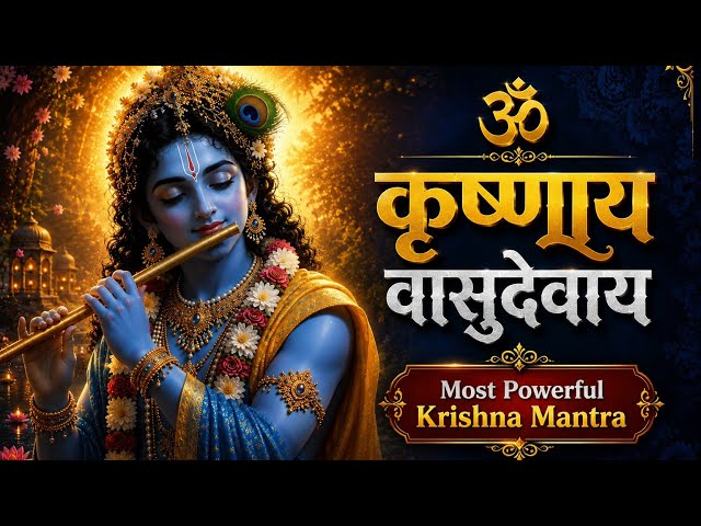 ॐ कृष्णाय वासुदेवाय | Om Krishnaya Vasudevaya | Krishna Meditation Music for Calm Mind & Deep Sleep
