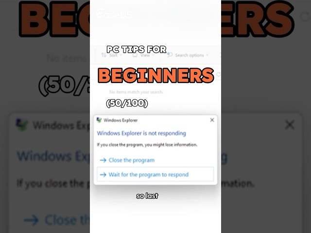 2 More Ways to Fix File Explorer Not Responding #pctips #techtips #fileexplorer