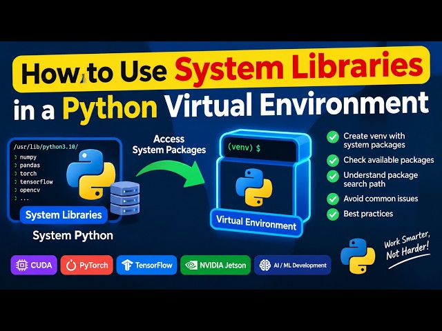 How to Use System Libraries in a Python Virtual Environment