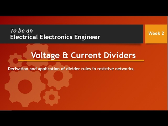 Electronics Course : Voltage Dividers and Breadboard Basics.
