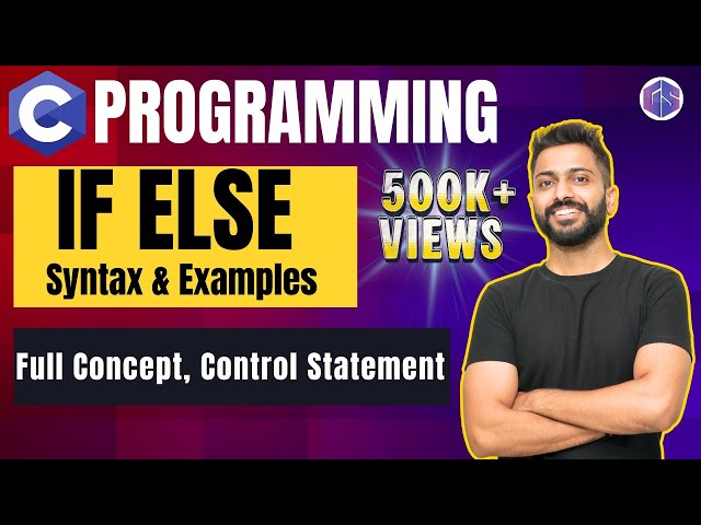 If else in C Programming | Syntax, Examples, Full Concept | Control statement