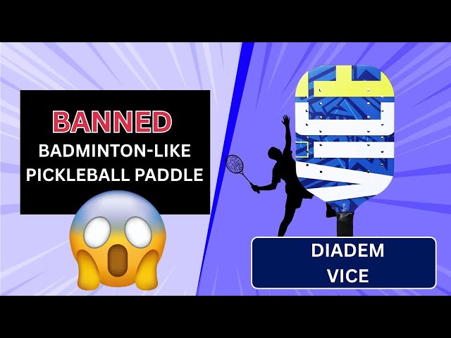 Diadem Vice | The Illegal, BUT Very Fun Pickleball Paddle - Hits Just Like a Badminton Racquet