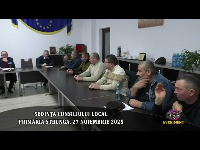 STRUNGA TOWN HALL LOCAL COUNCIL MEETING, NOVEMBER 27, 2025