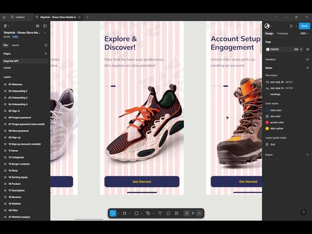 Shoe Store App — UI Design + Full Code (Figma & VS Code)