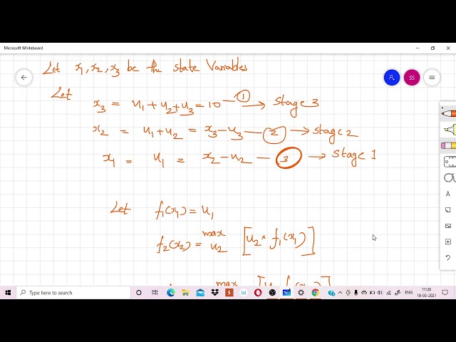Mathematical procedure in DP