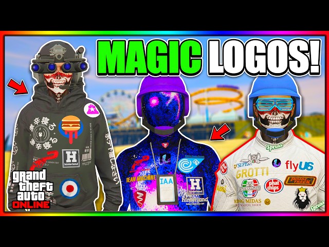 *NUEVO* ¡Cómo fusionar logotipos en CUALQUIER atuendo modificado en GTA 5 Online! (Espacio mágico...
