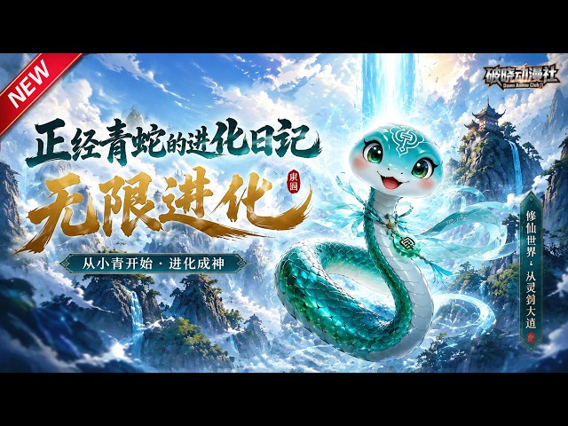 MULTISUB📢新番上线《正经青蛇的进化日记，无限进化》#最新漫剧 #漫剧合集 #一口气看完 #动漫 #anime #AI漫剧 #破晓动漫社