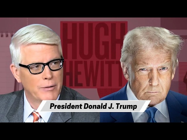 President Donald Trump returned to Hugh’s program today with a focus on Iran