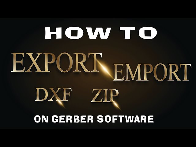 How to pattern File DXF, ZIP, EXPORT, IMPORT File by Gerber Software │