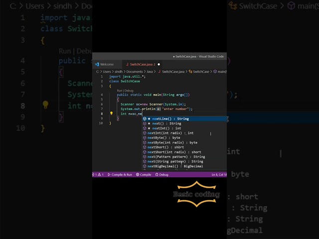 Finding  a number is Even or Odd using Switchcase |Basic Coding | Java Programming |