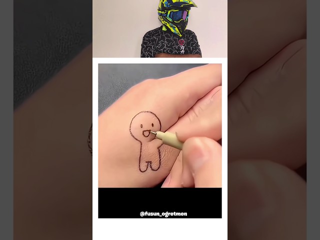 Cute Hand Drawing 🤩🤩😍#shortsfeed #shorts #ytshorts