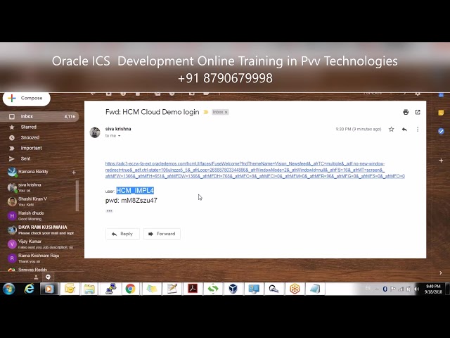 Oracle ICS  Pvv Technologies Provided Online Training