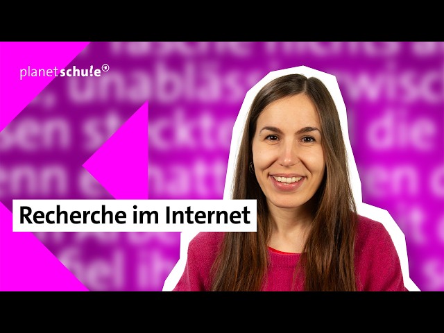 Deutsch Basics:  Recherche mit Suchoperatoren und KI-Tools | kolleg24 | planet schule | ARD