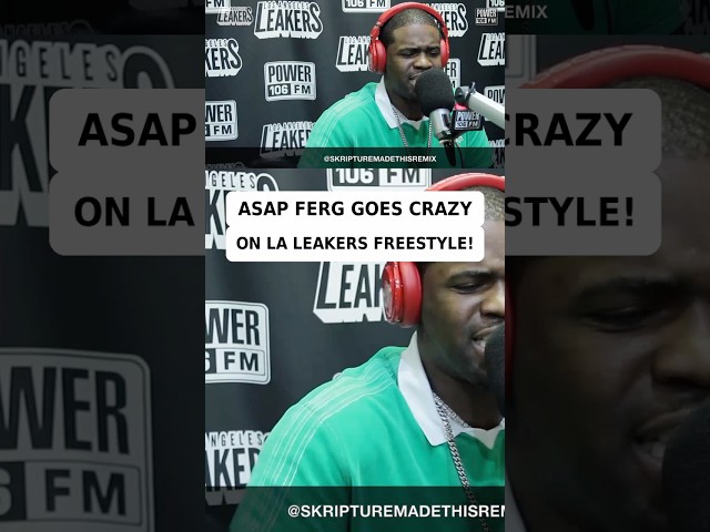 ASAP FERG GOES CRAZY ON LA LEAKERS! (REMIX)