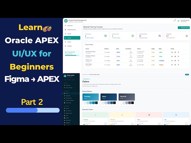 Oracle APEX UI/UX Tutorial | Figma to Oracle APEX Design Step-by-Step – Part 2