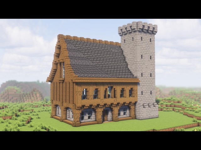Minecraft: How to build a Medieval House and Tower