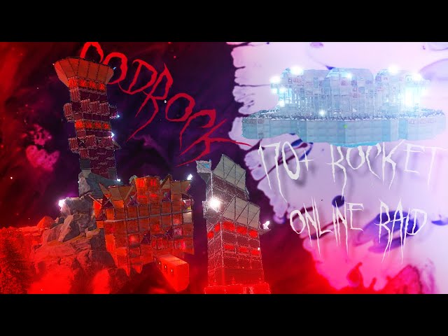 170+ Rocket online raid | GODROCK base tour | Solo wipe