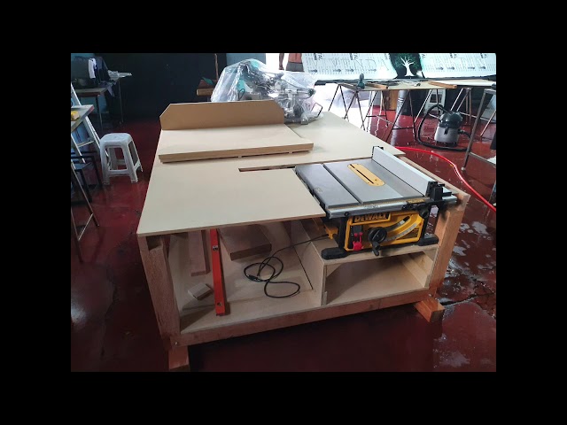 1° Parte Bancada para serra de mesa DeWalt DWE7492
