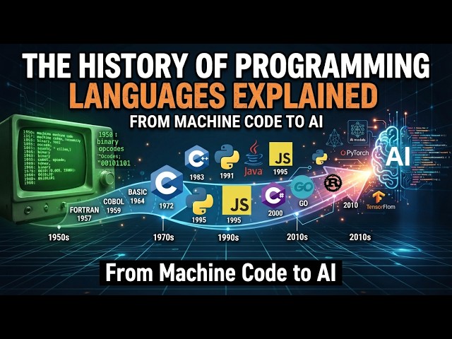 L'histoire des langages de programmation expliquée | Du code machine à l'IA