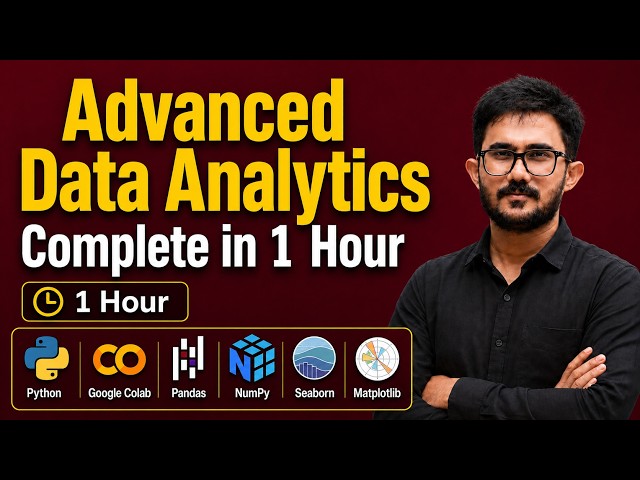Complete Advanced Data Analytics Course 2026 | Python, Pandas, Joins, GroupBy & Visualization