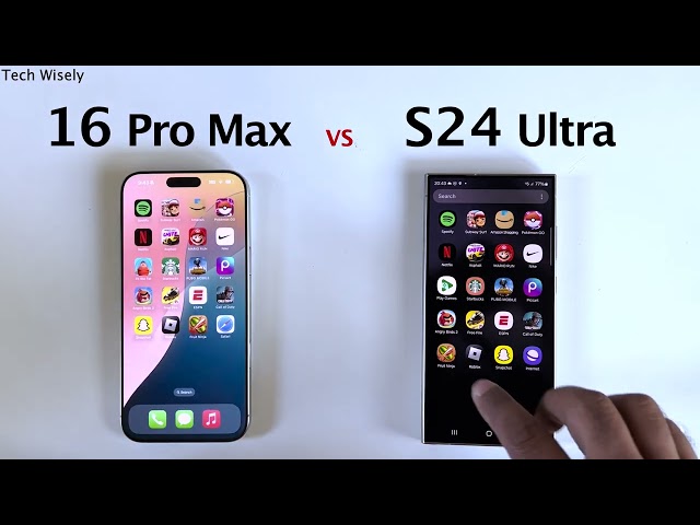 iPhone 16 Pro Max vs S24 Ultra - Speed Performance Test
