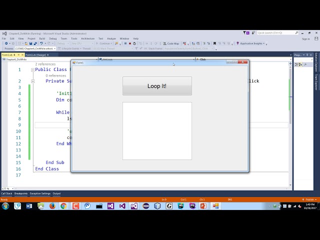 Visual Basic Programming - Do While Loop (Top Controlled/Pre-test Loop)