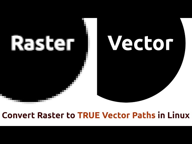 Convert Raster (JPG, PNG, etc) to TRUE Vector Paths in Linux
