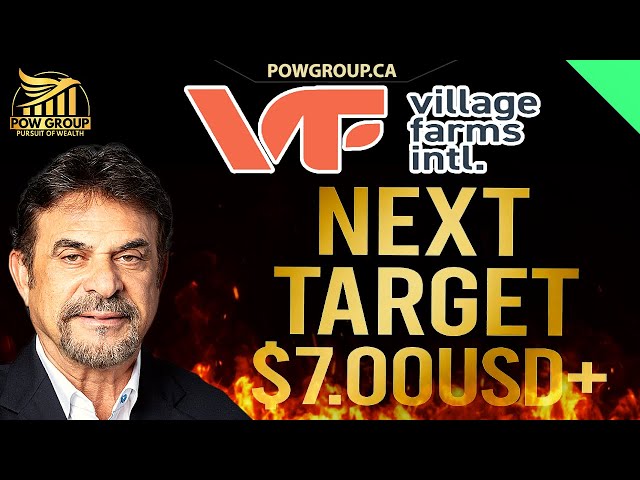Village Farms sube más del 20%, próximo objetivo USD 7,00, bandera alcista semanal de VFF confirmada