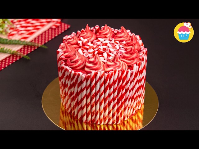 🍭 Peppermint Overload Cake 🎂| Easy & Delicious Cake Recipe | Nyam Nyam