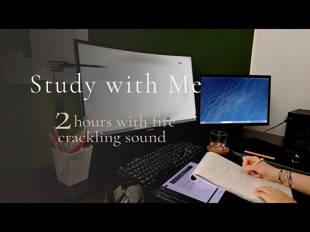 Study with Me for 2 hours | 50/10 pomodoro technique with timer