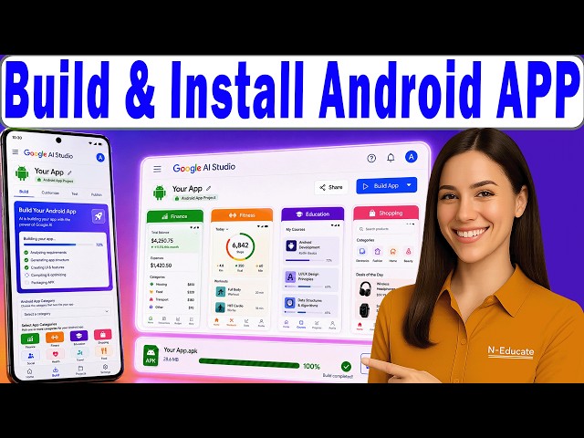 Build Android App in Google AI Studio and Install on Phone (No USB Cable Needed)