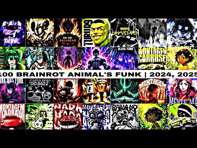 100 BRAINROT ANIMAL'S FUNK 🐾⚡ | BEST BRAZILIAN PHONK 2024/2025 | OLD & NEW ANIMAL FUNK MIX