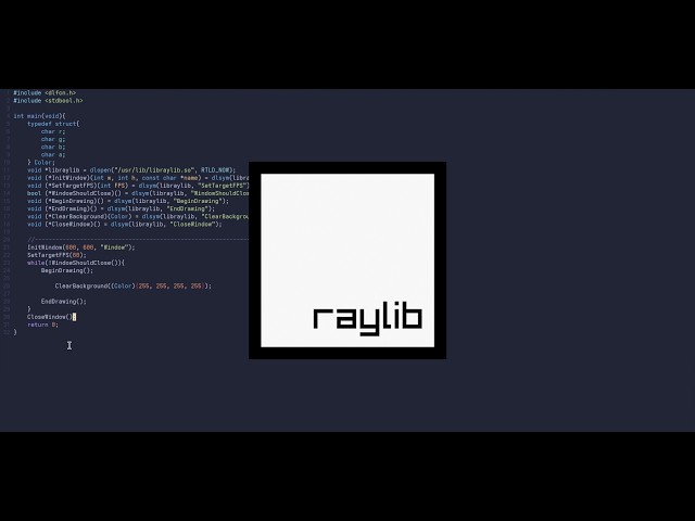 Raylib without raylib.h or linking with it???