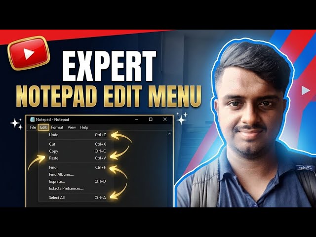Notepad Edit Menu Explained | Complete Tutorial for Beginners