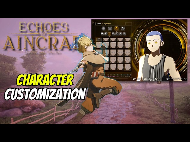 Character Customization Options In Echoes Of Aincrad!