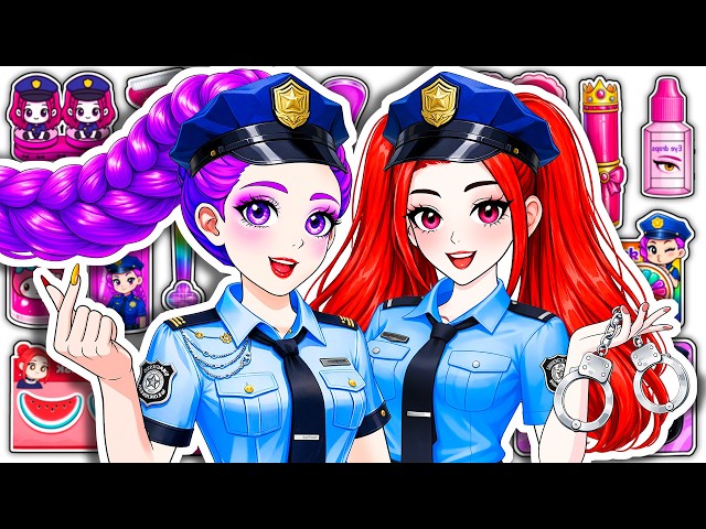 💖Paper DIY💖 KPOP DEMON HUNTERS RUMI MIRA POLICE Hair + Skincare + Makeup Fashion Blind Bag Unboxing