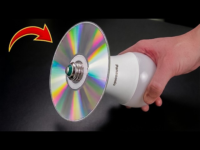 Attach Old CDs to Broken LED Bulbs! This Simple Trick Can Make You Money! | Creation Invention
