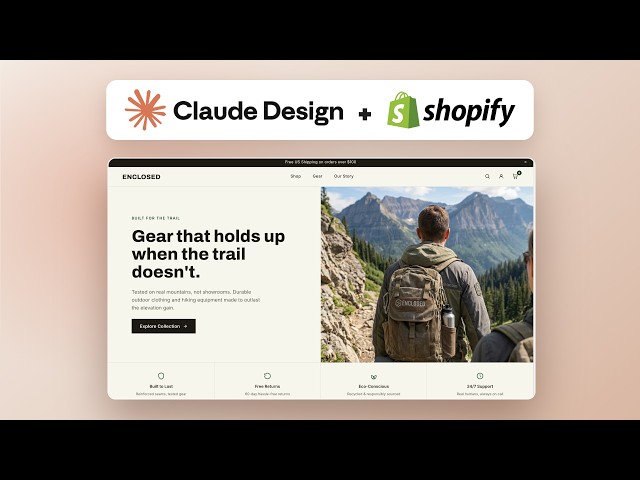 Your Shopify Store Doesn't Have to Look Basic | Claude Design is Here