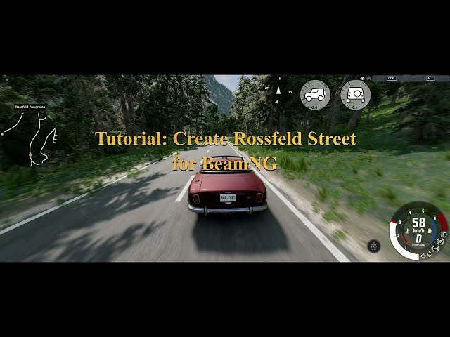 Tutorial Create Rossfeld Panoramic Street for BeamNG
