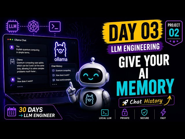Give your local AI Memory | I Made My AI Actually Remember What I Said | Free Chatbot | AI Projects