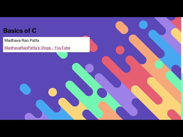How to Learn C Programming #MadhavaRaoPattaVlogs #embeddedsystems #embeddedc #cprogramming #coding