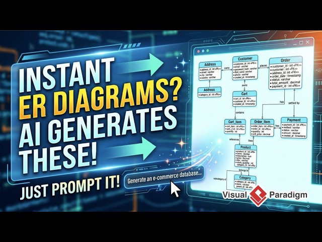 Generate Database ERDs in Seconds with AI! (Visual Paradigm Chatbot)